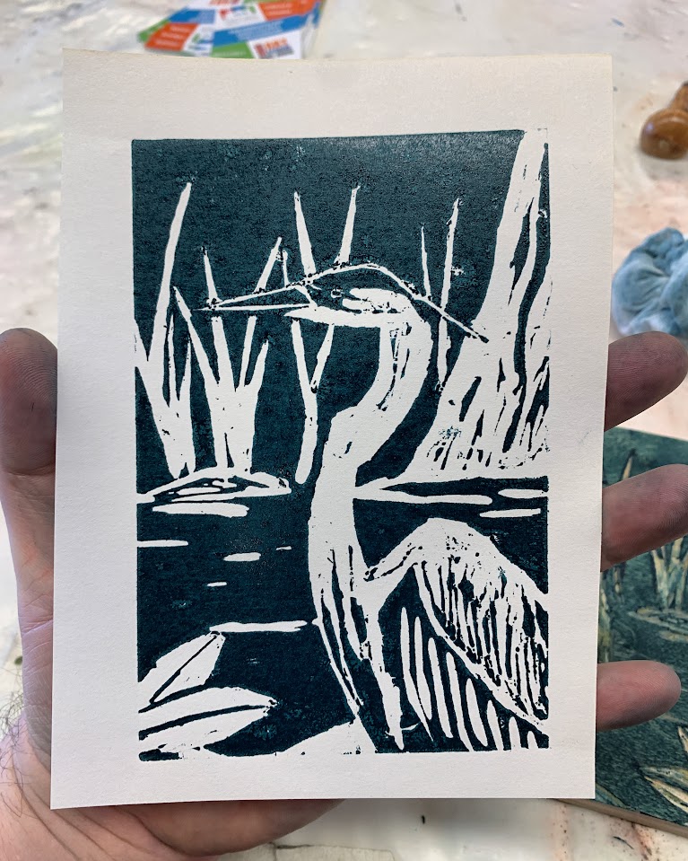 Heron in a&nbsp;Pond